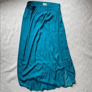 LOFT Maxi Skirt Very Comfortable XSP Dark Teal